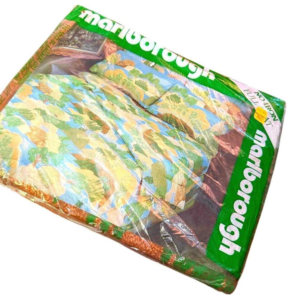 Marlborough Full Flat Sheet • Vintage 1970s/80s • Made in USA • NOS